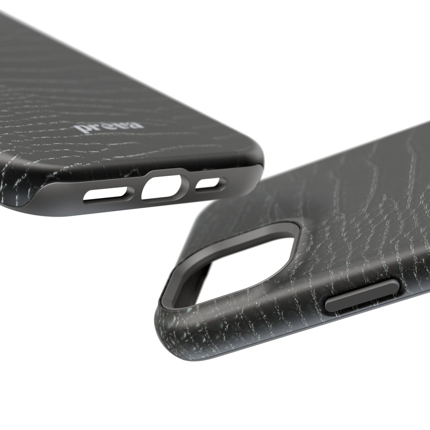 Black Croc Phone Case