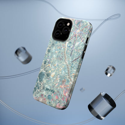Marbled Seafoam Impact-Resistant Phone Case