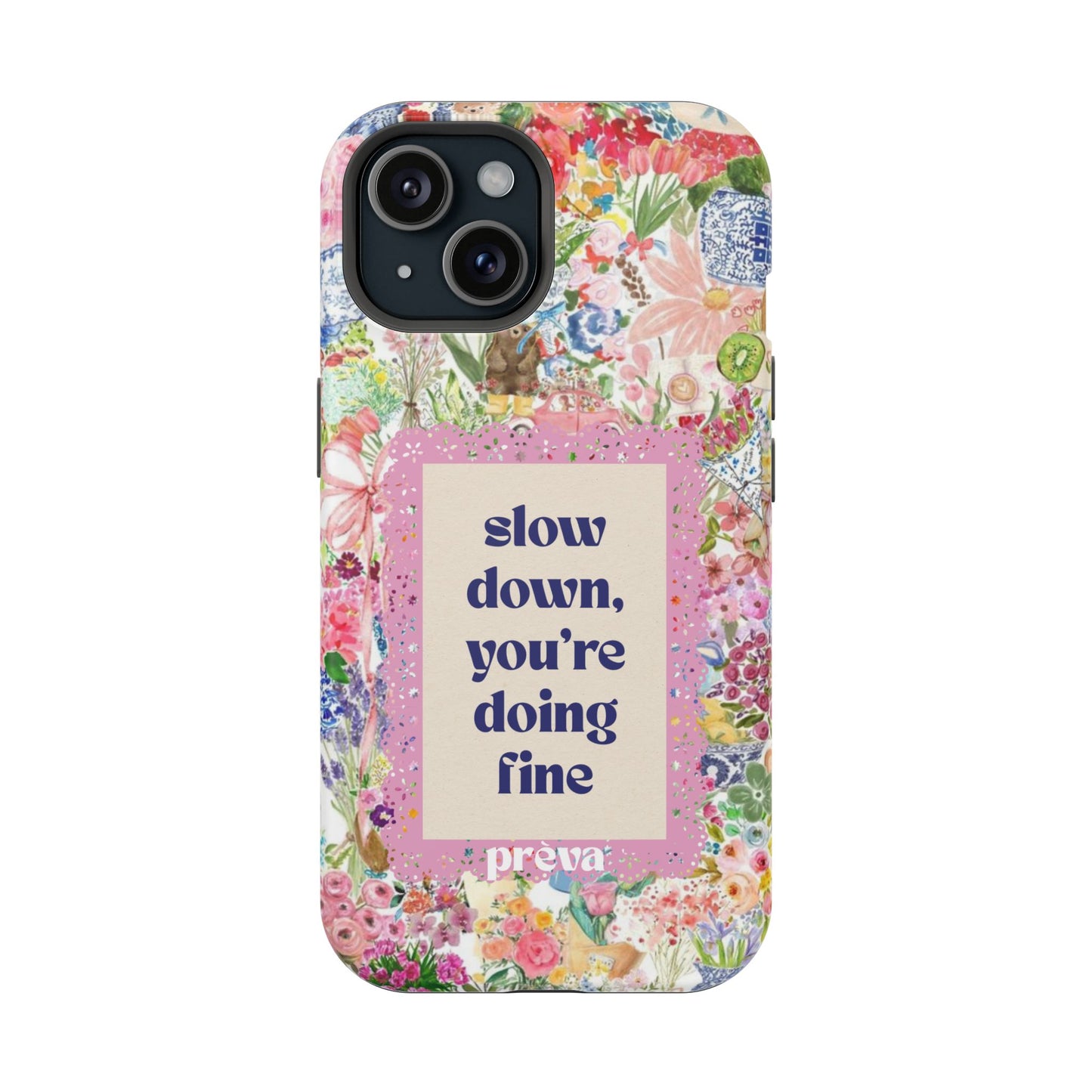 Slow Down Flowers x notsoken Phone Case