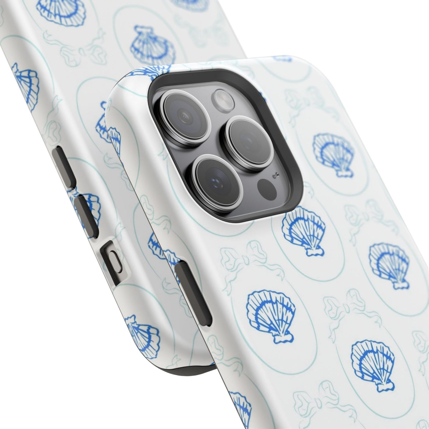 Fancy Teal Shell Phone Case