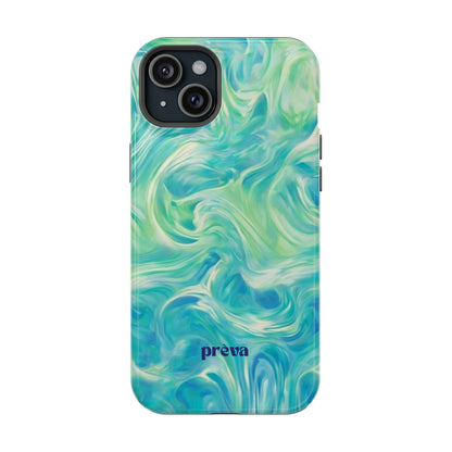 Teal & Green Swirl Phone Case