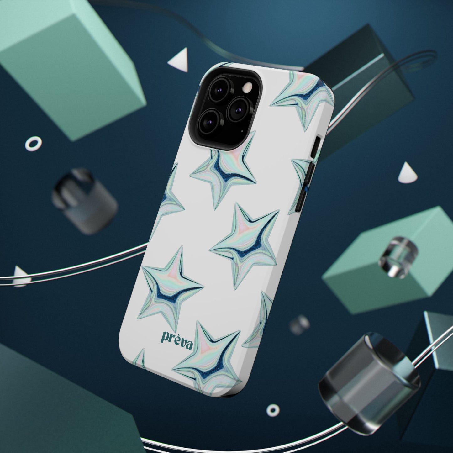 White Starburst Phone Case