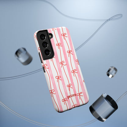 Pink Bow Chain Phone Case