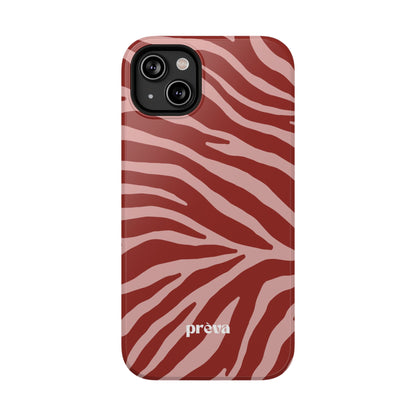 Red Zebra Phone Case