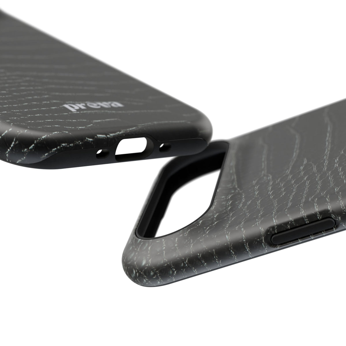 Black Croc Phone Case