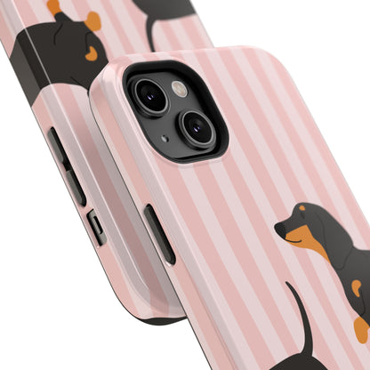 Dachshund Pink Stripes