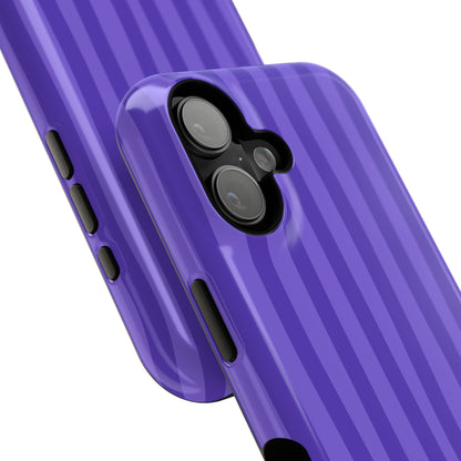 Dark Purple Stripes Phone Case