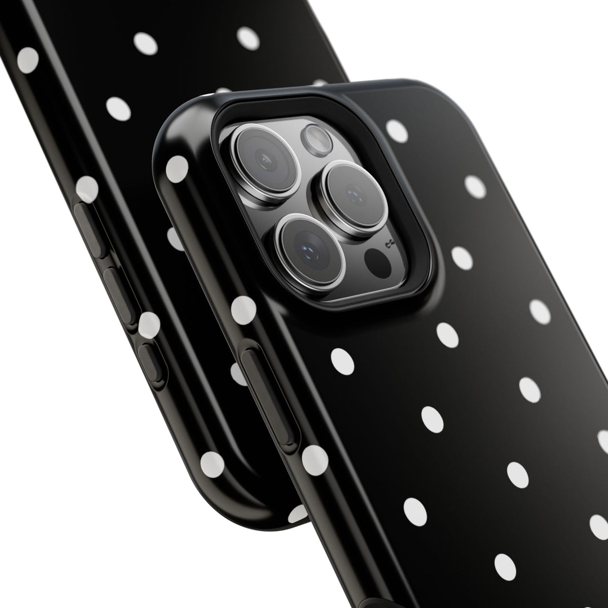 Black with White Polka Dots Phone Case