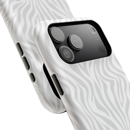Zebra White Wave Phone Case