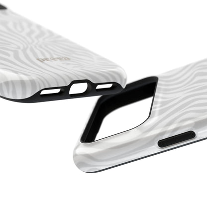 Zebra White Wave Phone Case