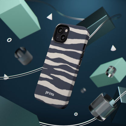 Navy & Cream Zebra Phone Case