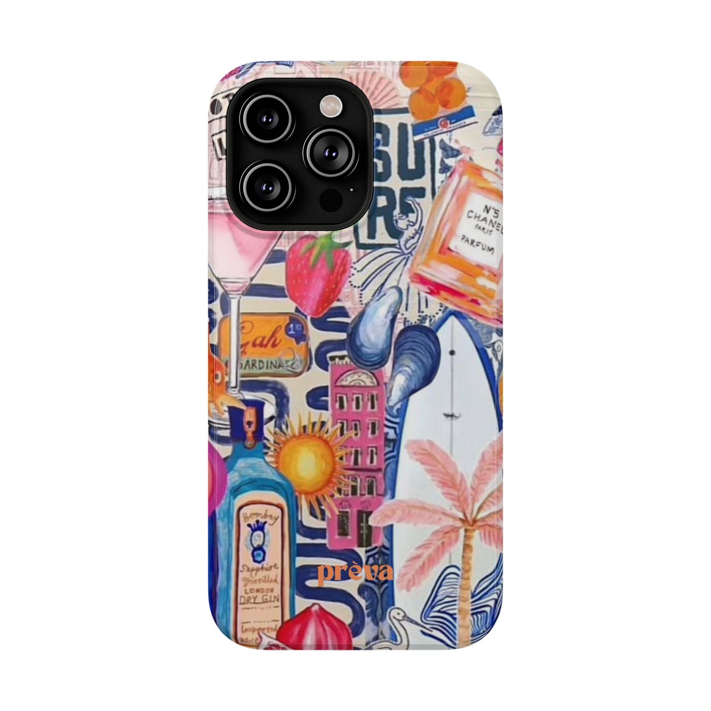 Tropical Beach Collage Phone Case