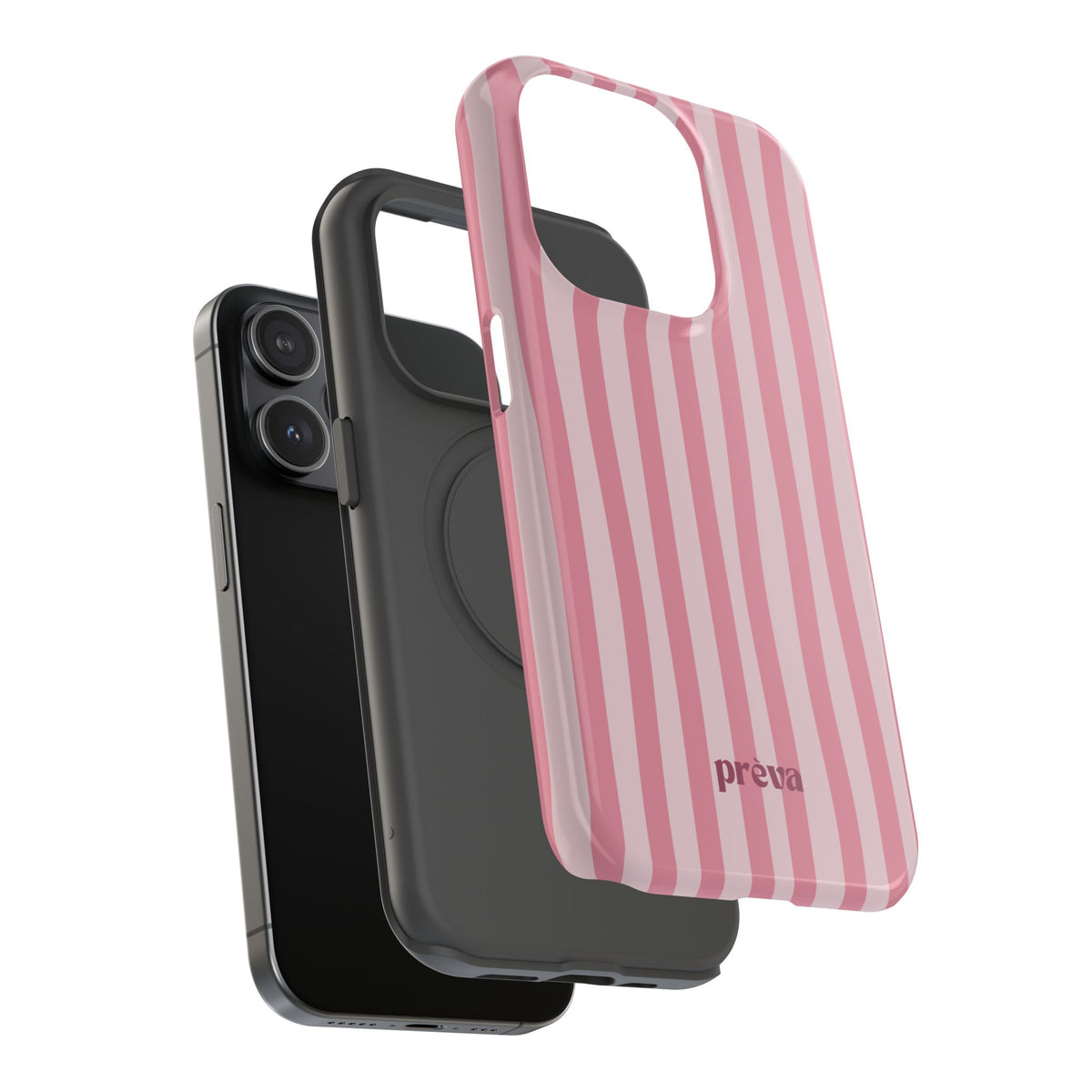 Pink Striped Phone Case