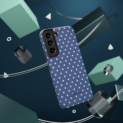 Navy Polka Dot Phone Case