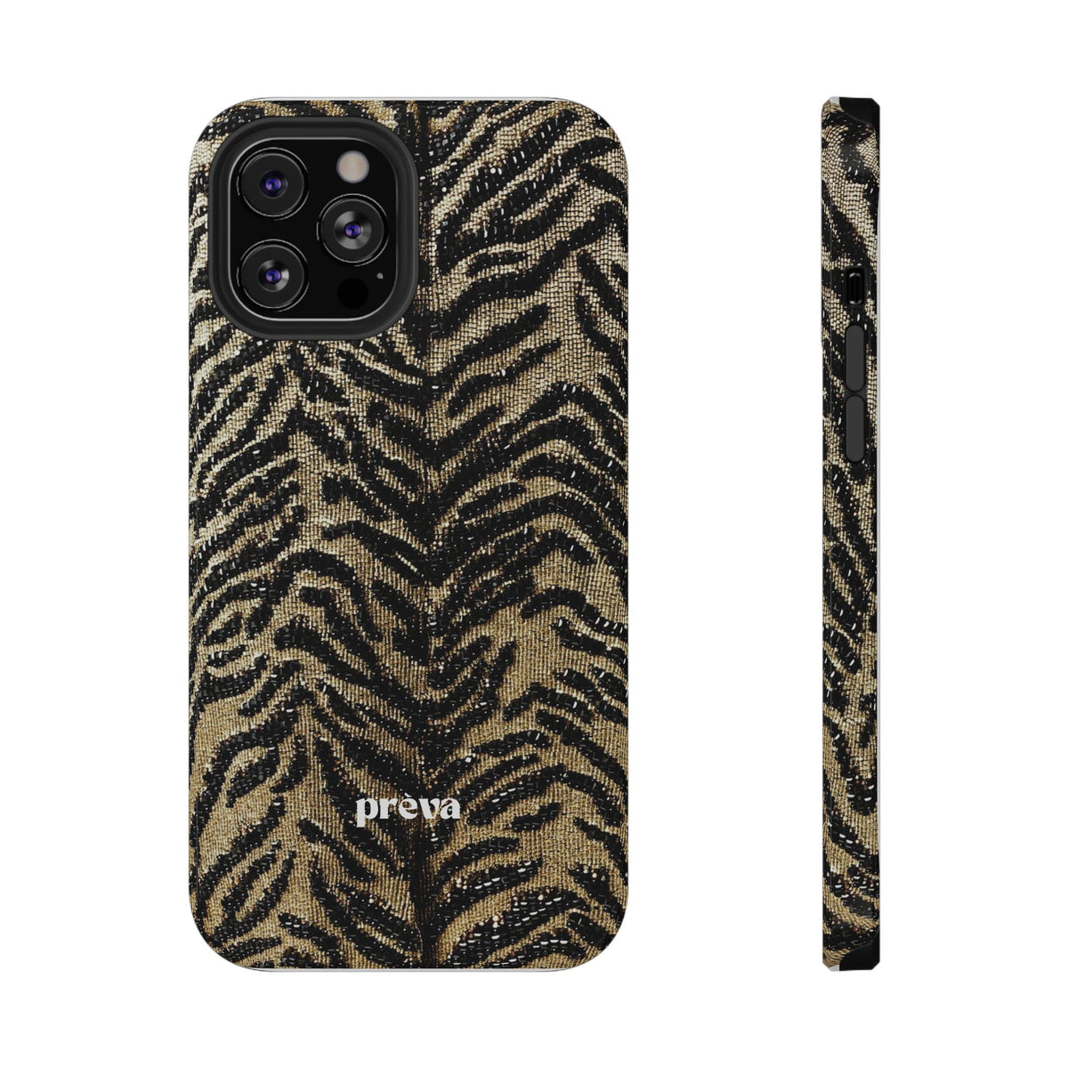 Phone Case — Impact‑Resistant Tiger Print Rug Texture