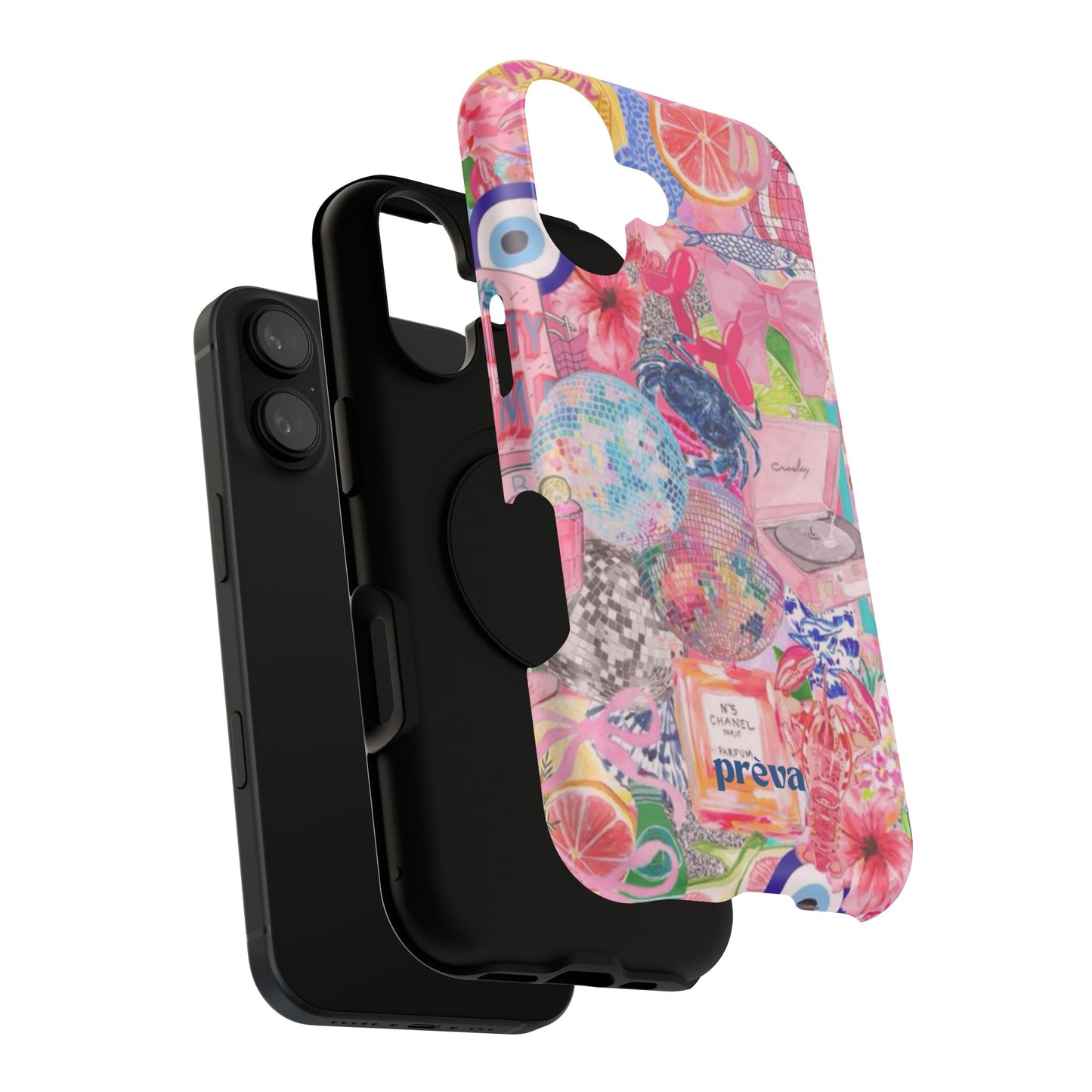 Floral & Pink Collage Phone Case