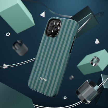 Striped Teal Phone Case
