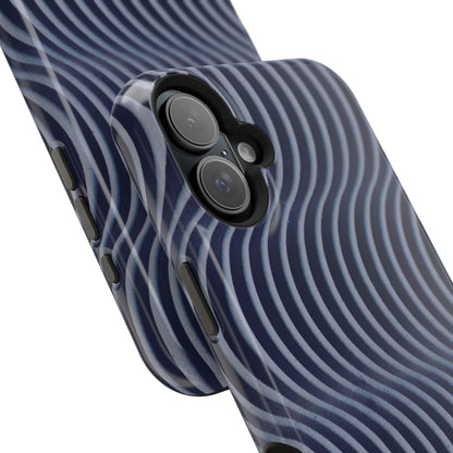 Wavy Navy Phone Case