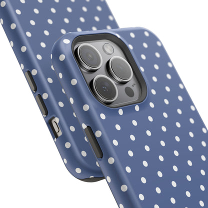 Navy Polka Dot Phone Case