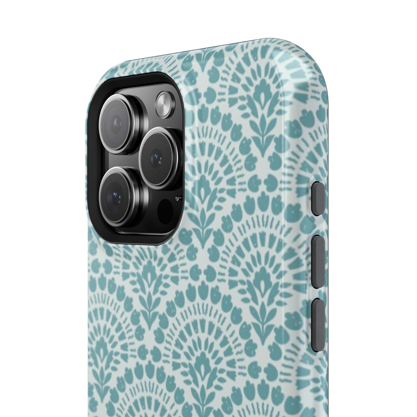 Aqua Lace Pattern Phone Case