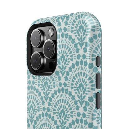 Aqua Lace Pattern Phone Case