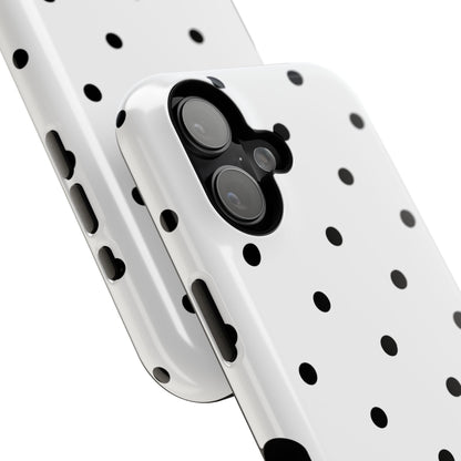 B&W polka dots Phone Case