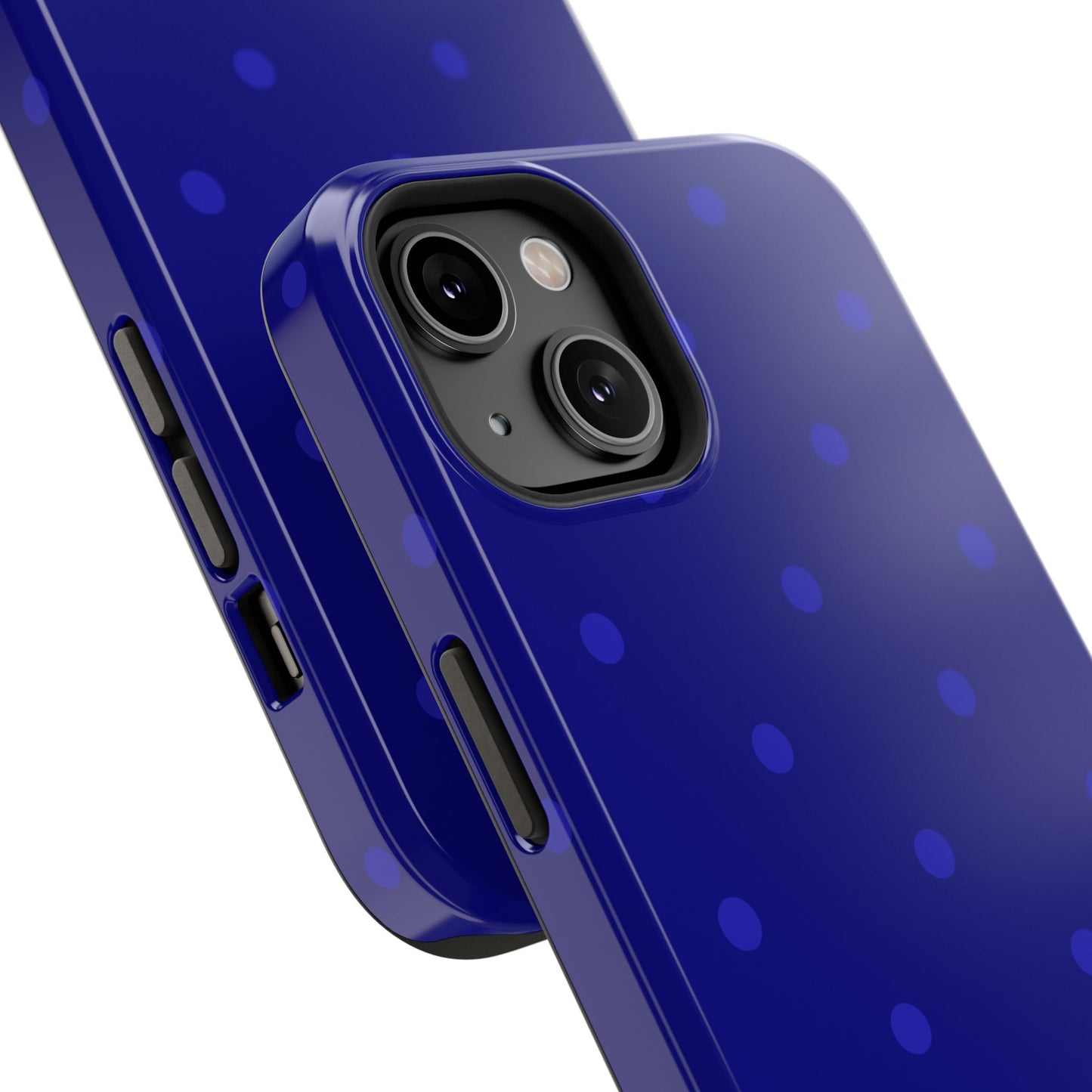 Dark Blue Polka Dots Phone Case