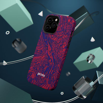 Marbled Red & Purple Impact Phone Case