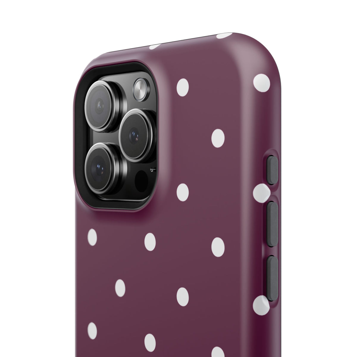 Maroon Polka Dot Phone Case