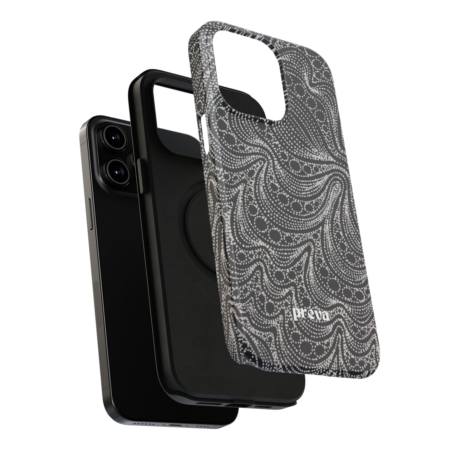 Abstract Midnight Lace Phone Case