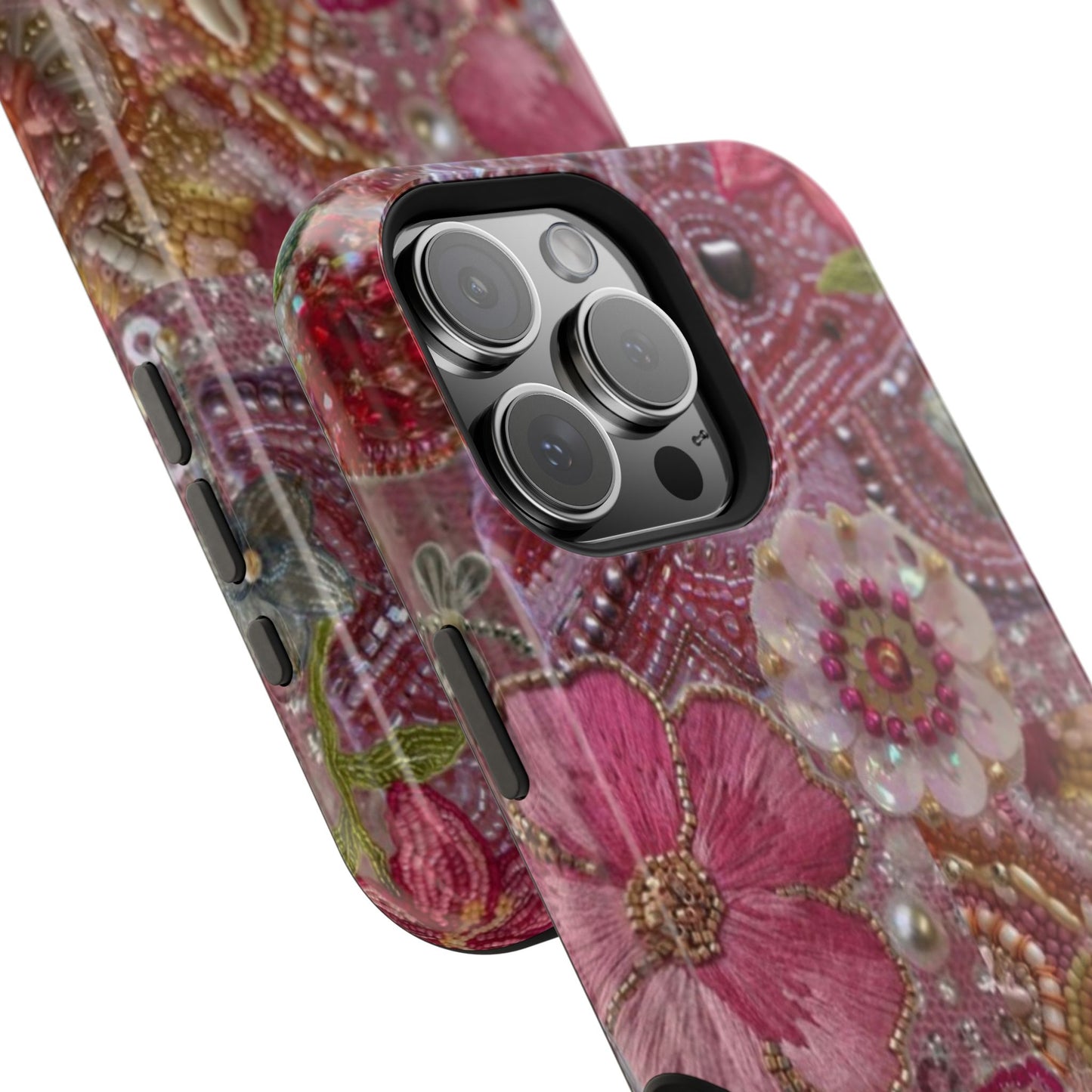 Floral Embroidery Phone Case