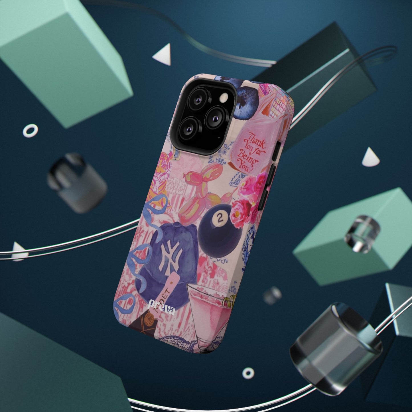 Retro 8 Ball Collage Phone Case