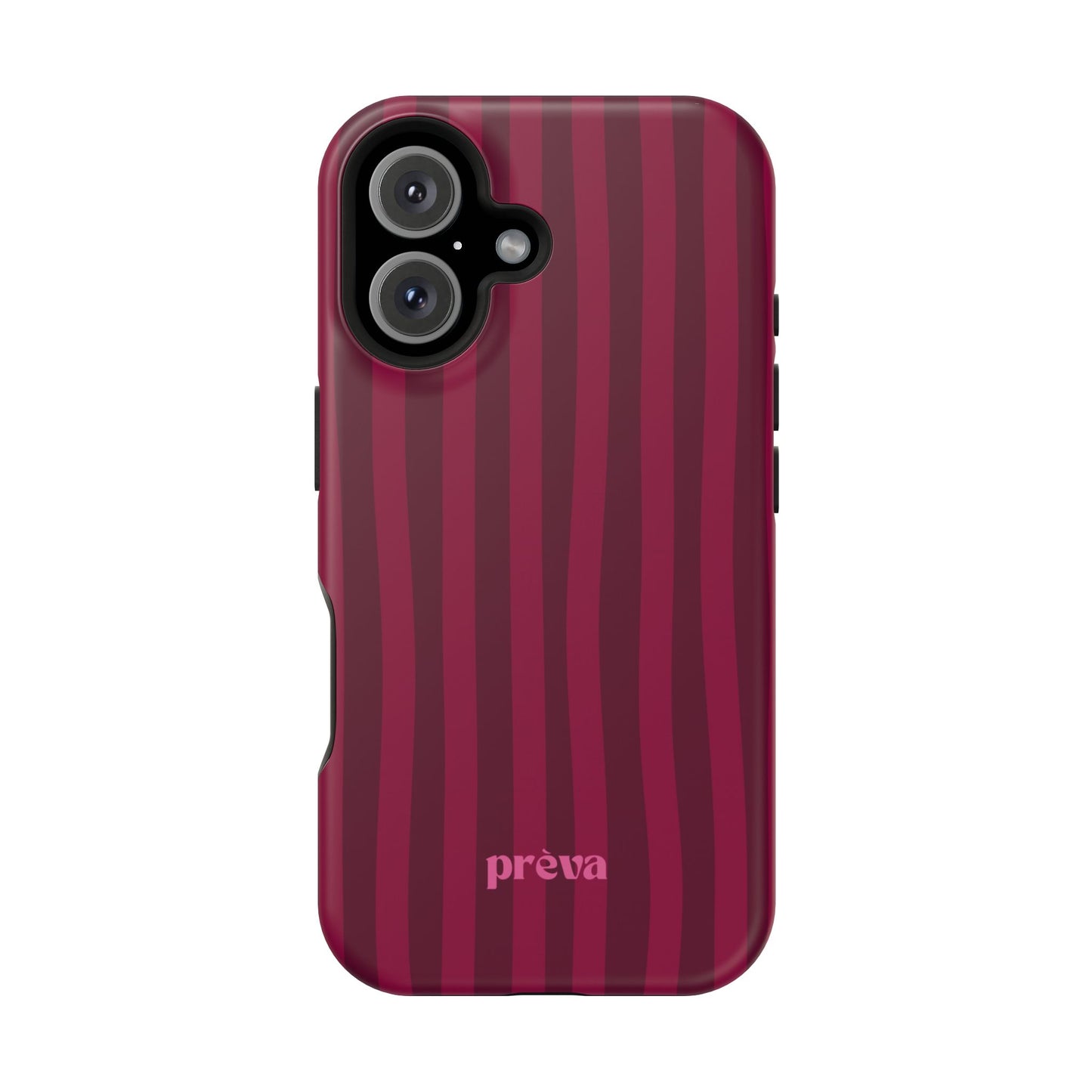 Burgandy Stripes x Ava Dudderar Phone Case