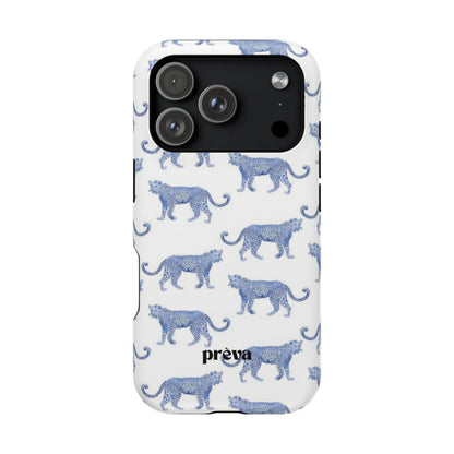 Blue Leopard Pattern Phone Case