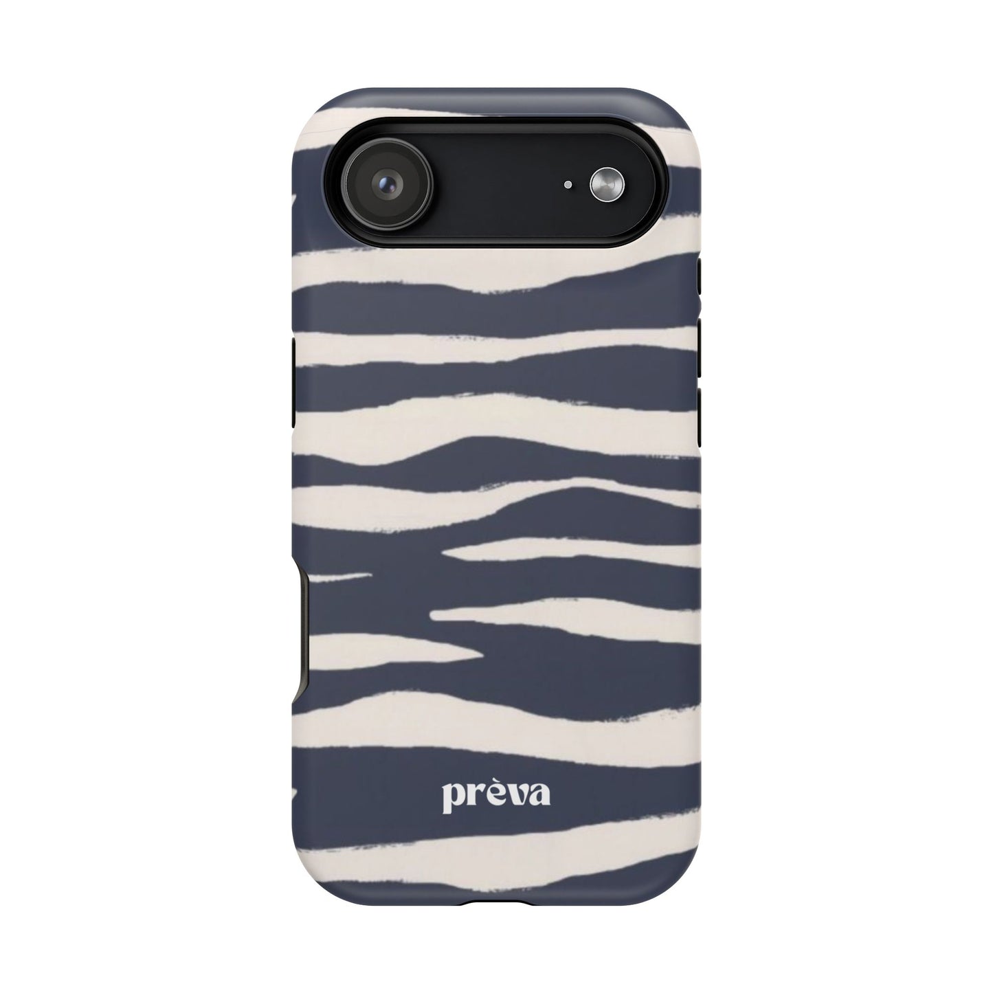 Navy & Cream Zebra Phone Case