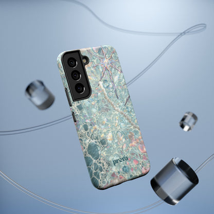 Marbled Seafoam Impact-Resistant Phone Case