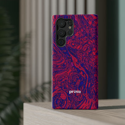 Marbled Red & Purple Impact Phone Case