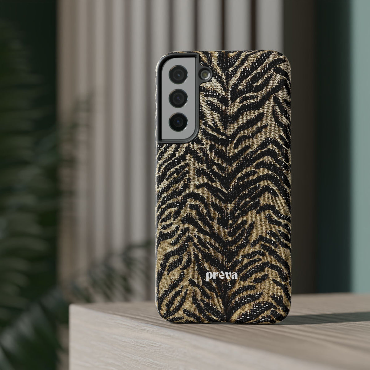 Phone Case — Impact‑Resistant Tiger Print Rug Texture