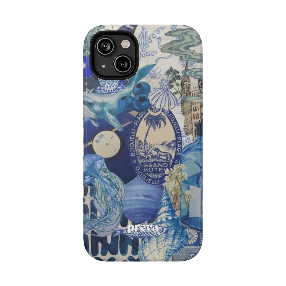 Blue Night Collage Phone Case