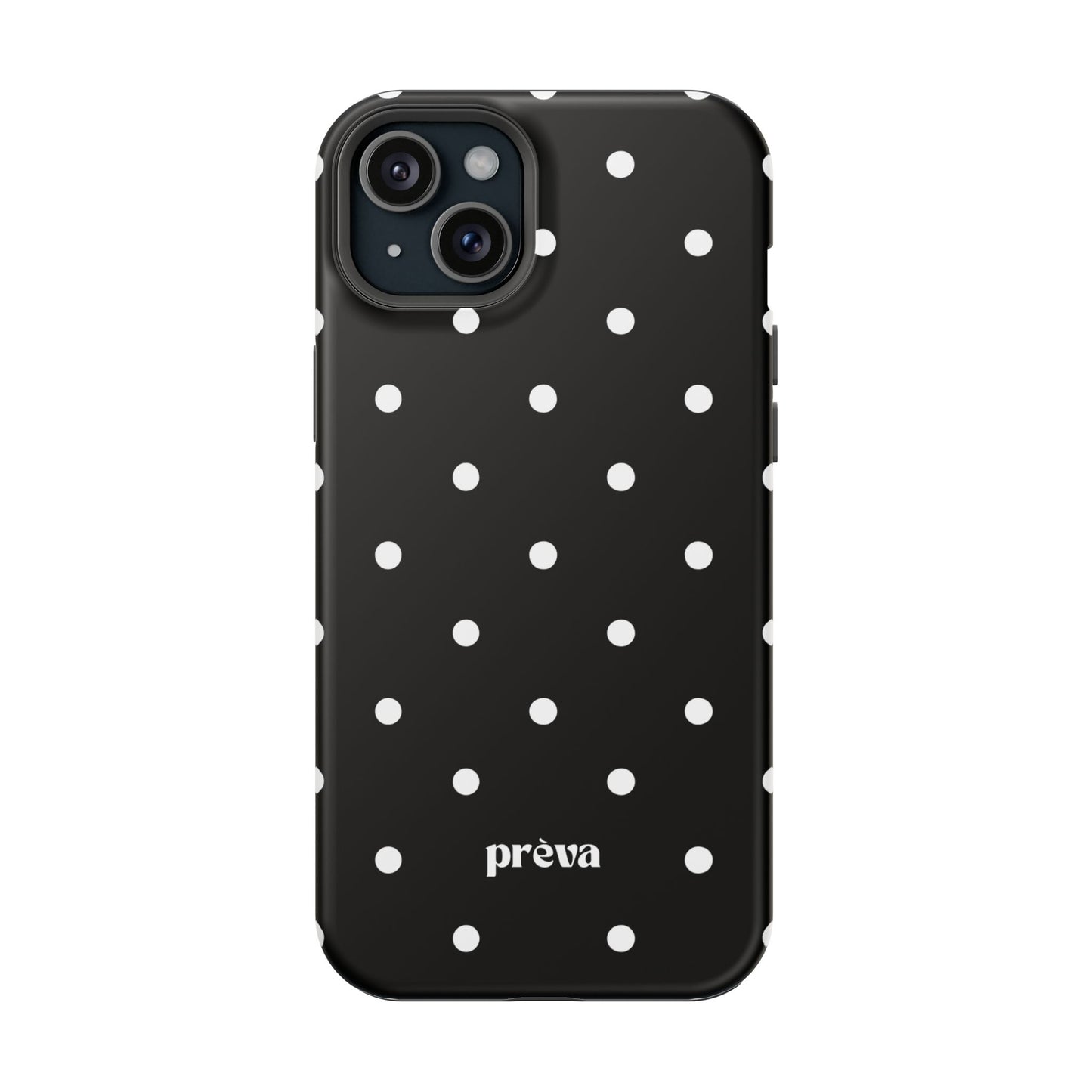 Black with White Polka Dots Phone Case