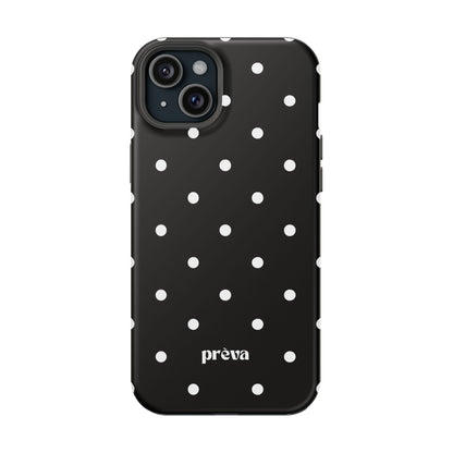 Black with White Polka Dots Phone Case