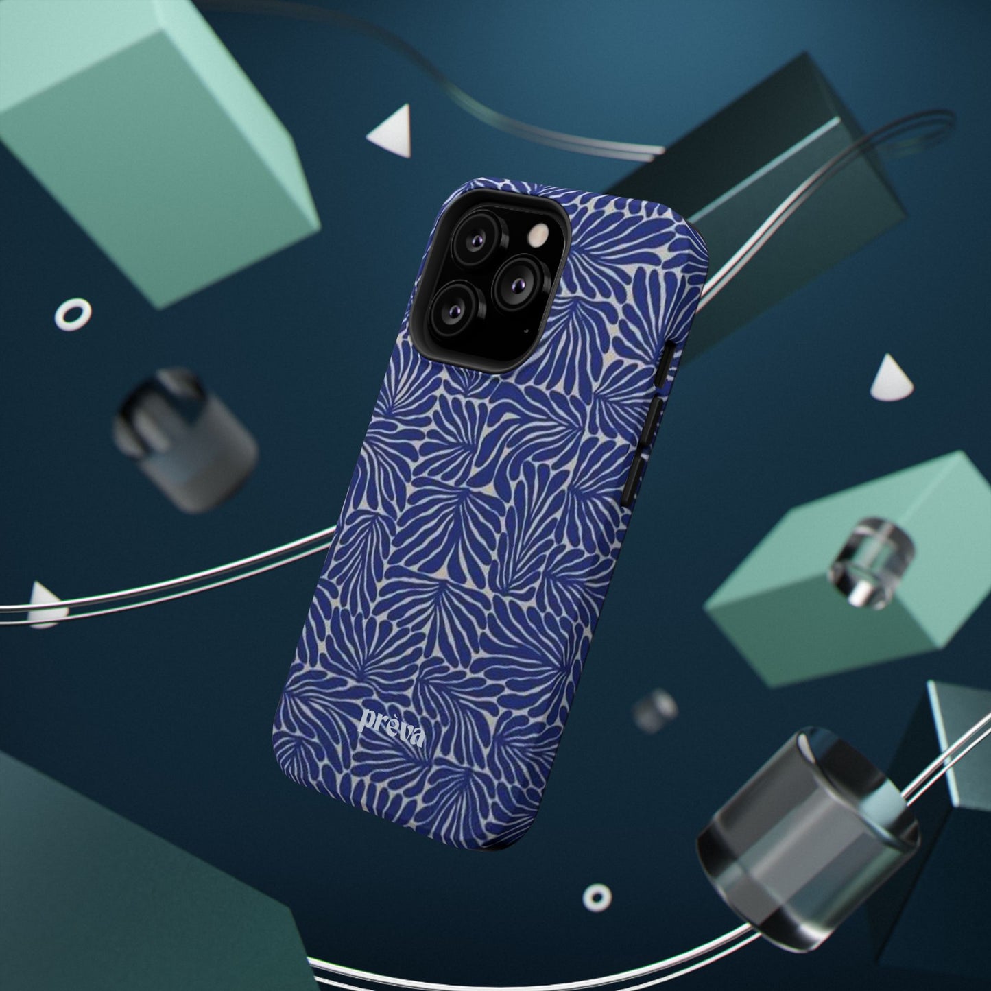 Blue Abstract Greek Phone Case