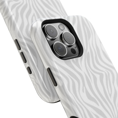 Zebra White Wave Phone Case