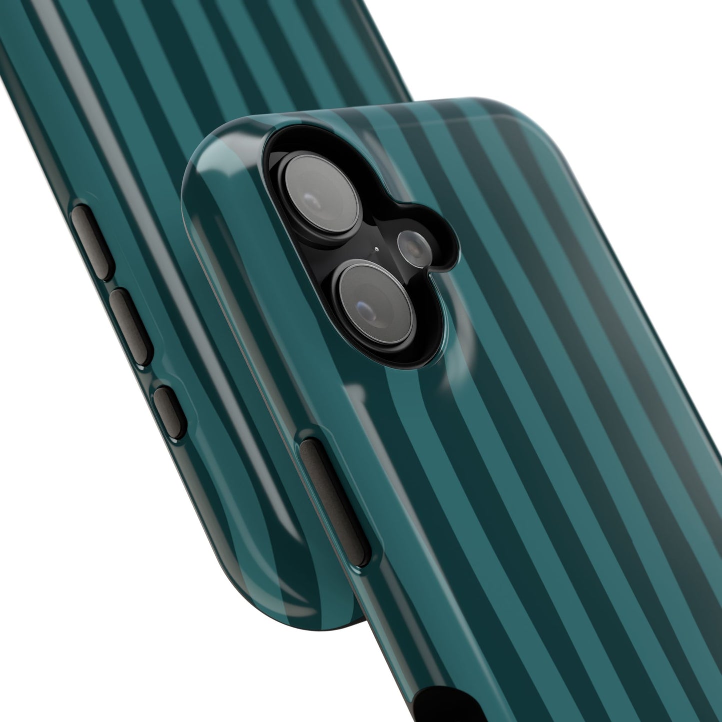 Dark Stripes Turquoise Phone Case
