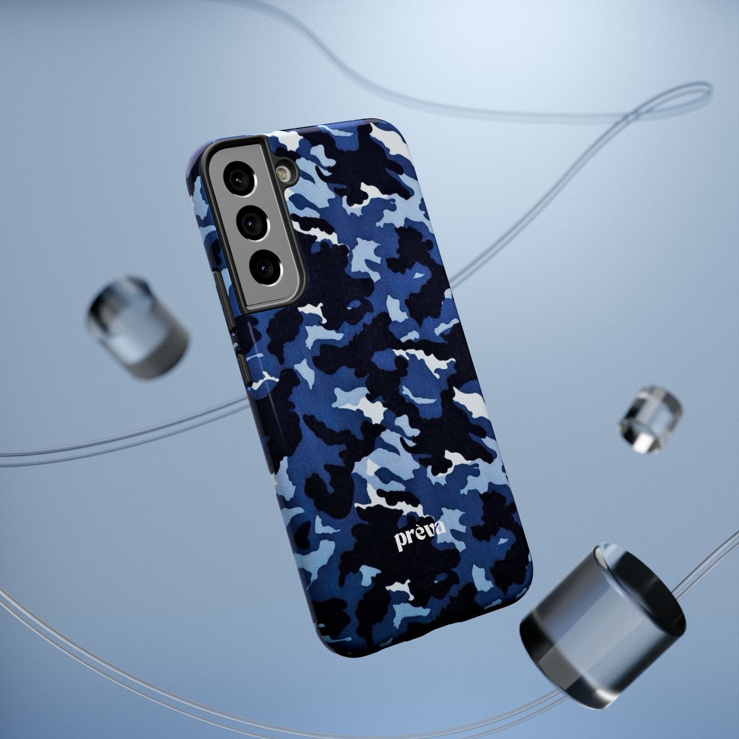 Blue Camo Phone Case