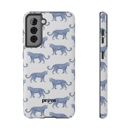 Blue Leopard Pattern Phone Case