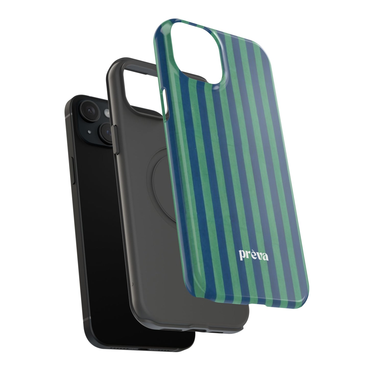 Green & Blue Stripes Phone Case