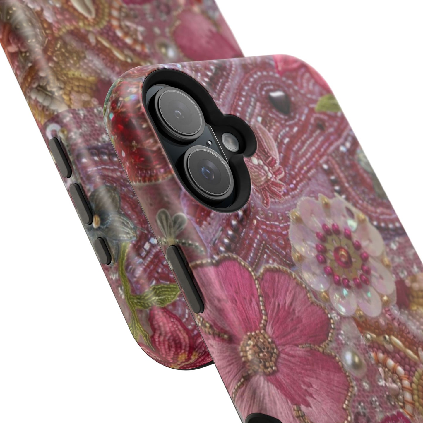 Floral Embroidery Phone Case