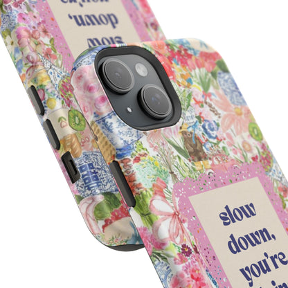 Slow Down Flowers x notsoken Phone Case