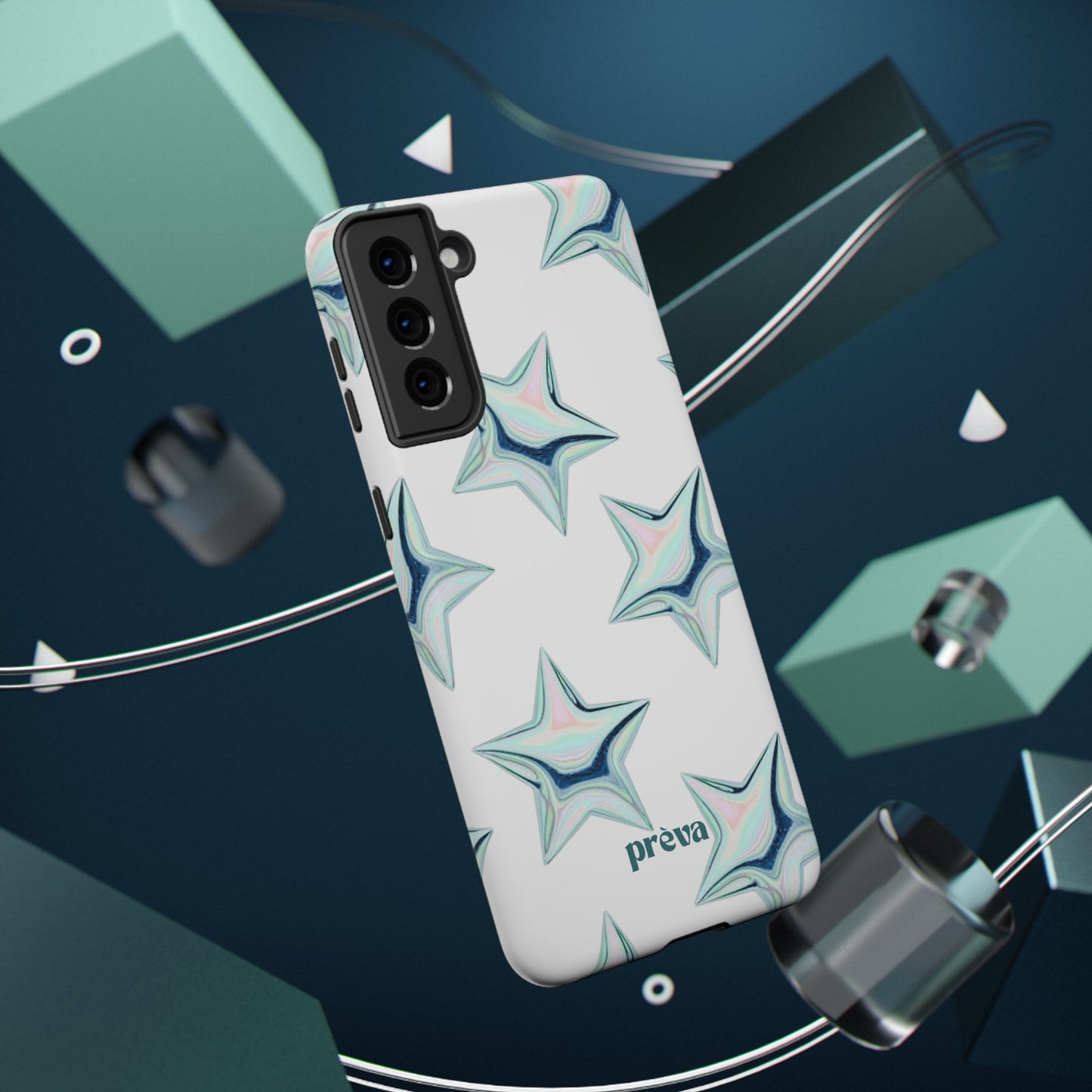 White Starburst Phone Case